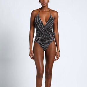 NEW Missoni Mare Halter One-Piece Swimsuit – Iconic Zigzag Knit